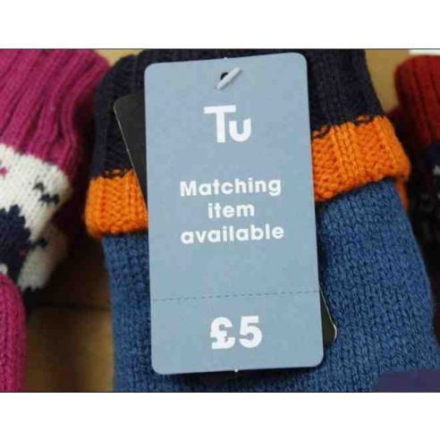 Packs knitted with polar insulation Thinsulate blue 11-12 years buy in online store