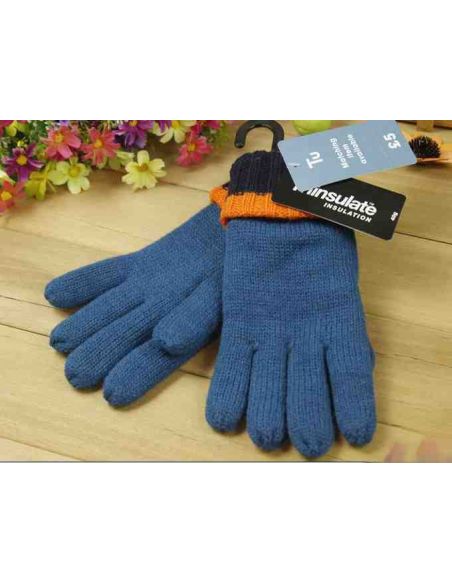 Packs knitted with polar insulation Thinsulate blue 11-12 years buy in online store