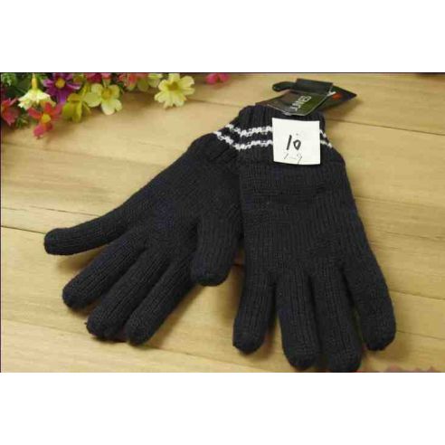 Earfons knitted with polar insulation Thinsulate black with white 7-9 years buy in online store