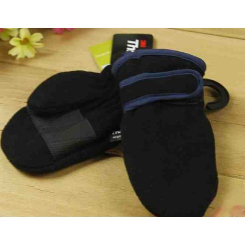 Road mittens Thinsulate with polar insulation black 2-3 years buy in online store