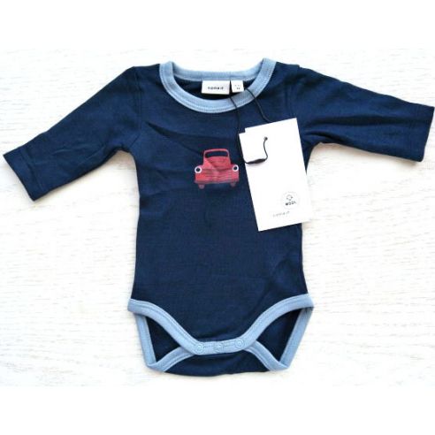Body with Hands Name It Pure Merino Wool Blue with Machine Size 104 buy in online store