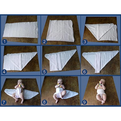 Multilayer gauze for diapers of cotton 70 * 70 (6pcs) buy in online store