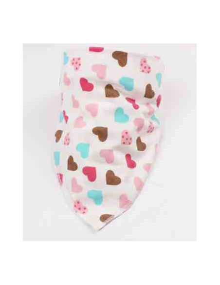 Whirl, bib, araphak on the button - pink hearts buy in online store Whirl, bib, araphak on the button - pink hearts buy in online store