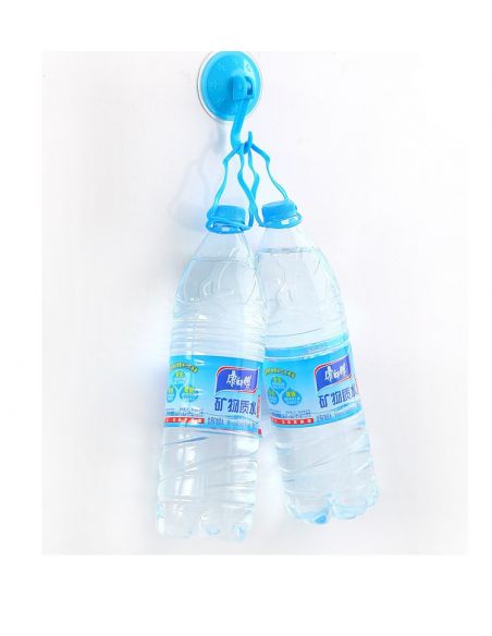 Mesh Organizer for storing toys in the Bathroom Alarger + 2 Vacuum Hook - Blue buy in online store