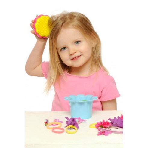 Children's Comb TT Flower - Yellow-Green buy in online store