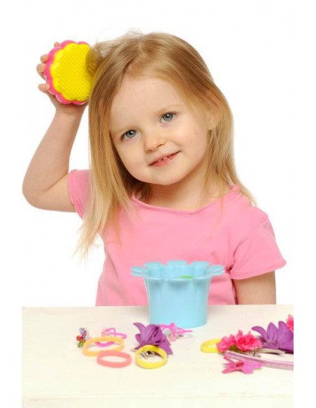 Children's Comb TT Flower - Yellow-Green buy in online store
