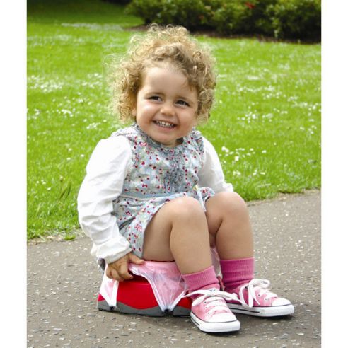 Road folding pot plastic pink and toilet seat 2 in 1 buy in online store