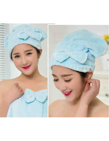 Towel-hat for drying hair of dense microfiber buy in online store