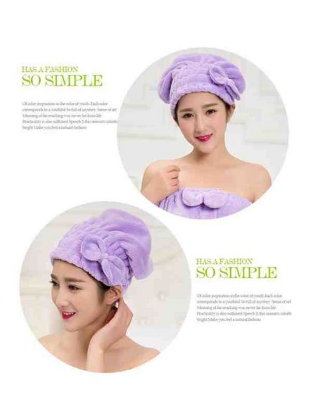 Towel-hat for drying hair of dense microfiber buy in online store