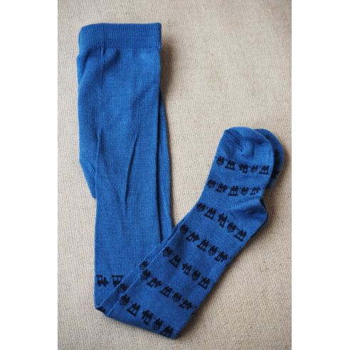 Merino wool tights 86-92 blue buy in online store