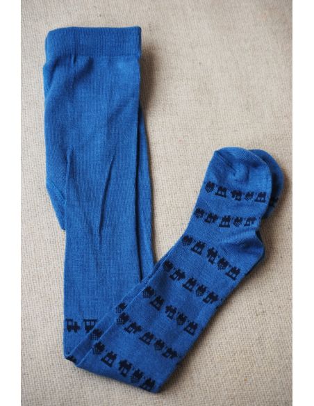 Merino wool tights 86-92 blue buy in online store
