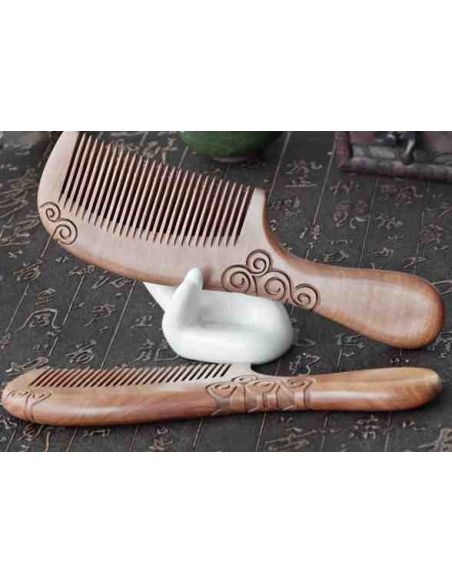 Sandalwood comb with pattern buy in online store Sandalwood comb with pattern buy in online store