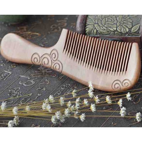 Sandalwood comb with pattern buy in online store