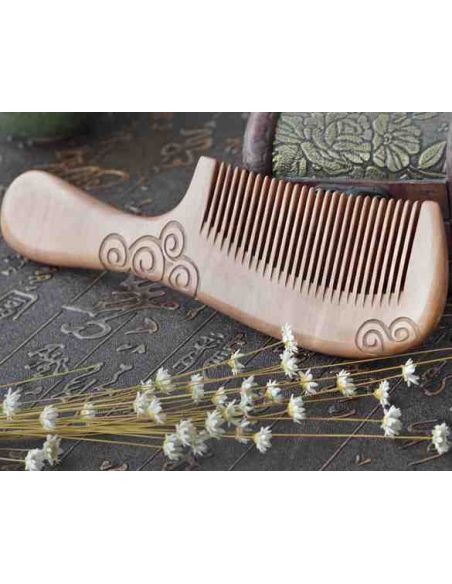 Sandalwood comb with pattern buy in online store Sandalwood comb with pattern buy in online store