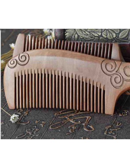 Sandalwood comb with pattern buy in online store Sandalwood comb with pattern buy in online store