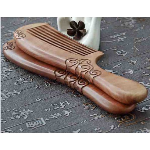 Sandalwood comb with pattern buy in online store