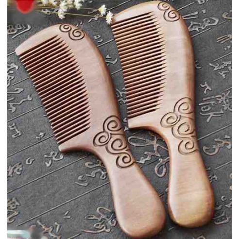Sandalwood comb with pattern buy in online store
