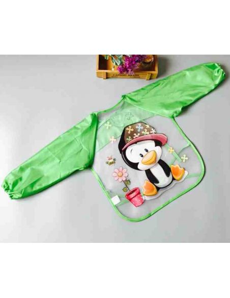An apron with sleeves - green buy in online store An apron with sleeves - green buy in online store