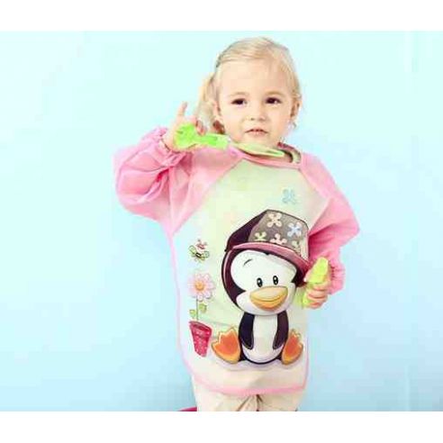 Apron with Sleeves - Pink Penguin buy in online store