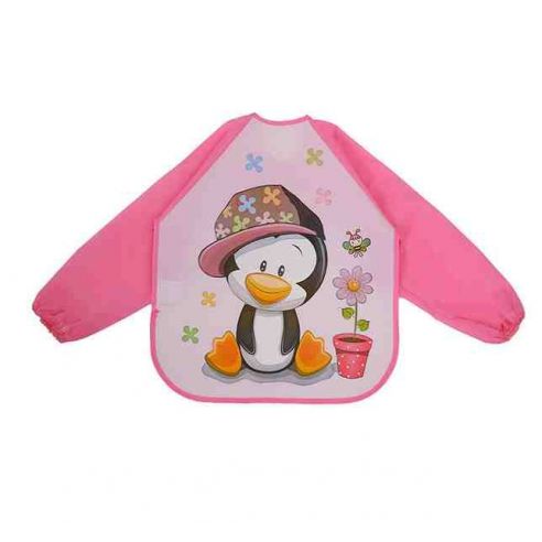Apron with Sleeves - Pink Penguin buy in online store