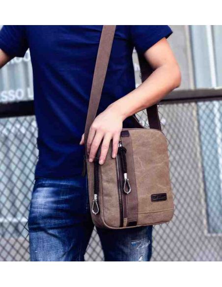 Men's Bag Barstie Cotton K002 Brown buy in online store Men's Bag Barstie Cotton K002 Brown buy in online store