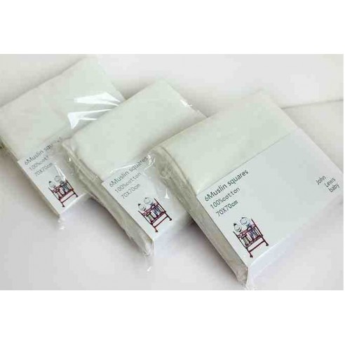Multilayer gauze for diapers of cotton 70 * 70 (6pcs) buy in online store
