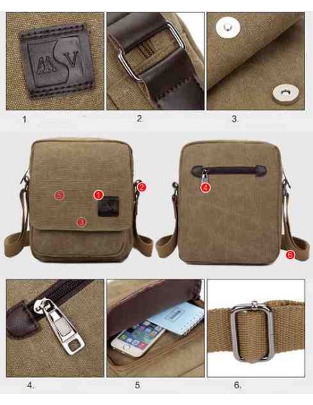 Men's Bag Barstie Cotton K004 Brown buy in online store Men's Bag Barstie Cotton K004 Brown buy in online store