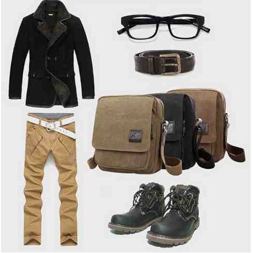 Men's Bag Barstie Cotton K004 Brown buy in online store