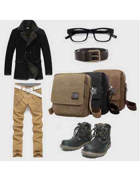 Men's Bag Barstie Cotton K004 Brown buy in online store Men's Bag Barstie Cotton K004 Brown buy in online store