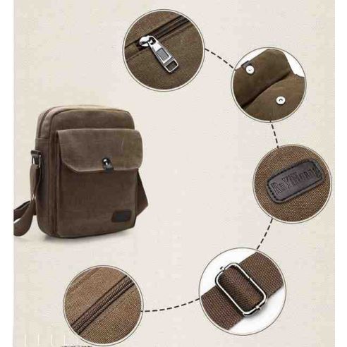 Men's Bag Barstie Cotton K005 Brown buy in online store