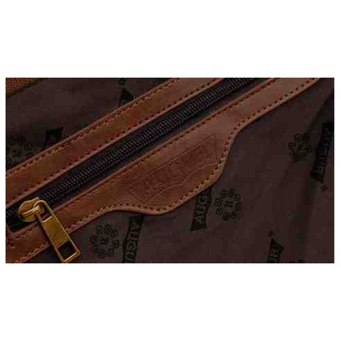 Men's bag Barstie from cotton and inserts from genuine leather K013 Khaki buy in online store