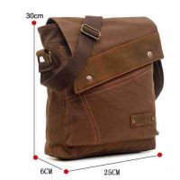 Men's bag Barstie Cotton and inserts from genuine leather K013 sand buy in online store 2