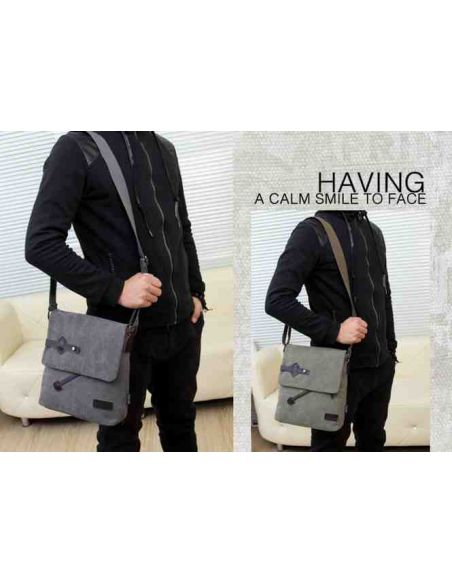 Men's Bag Barstie Cotton K016 Gray buy in online store Men's Bag Barstie Cotton K016 Gray buy in online store