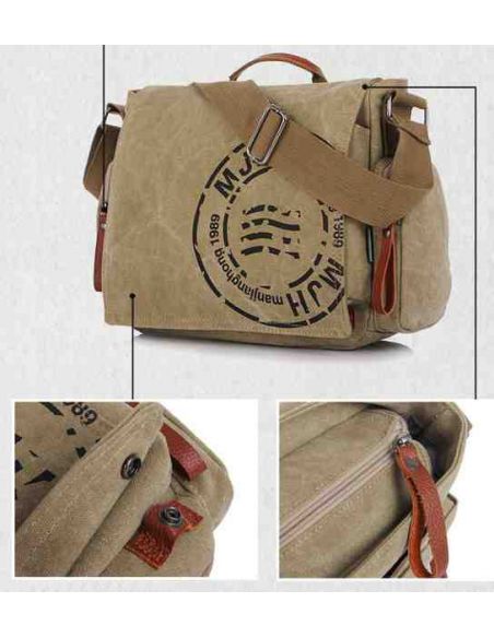 Men's cotton bag for netbook, tablet K017 brown buy in online store Men's cotton bag for netbook, tablet K017 brown buy in online store