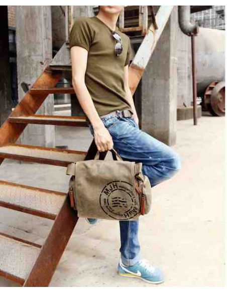 Men's cotton bag for netbook, tablet K017 brown buy in online store Men's cotton bag for netbook, tablet K017 brown buy in online store
