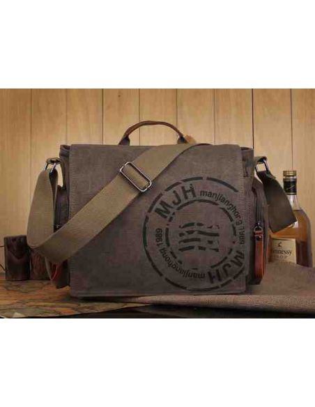 Men's cotton bag for netbook, tablet K017 brown buy in online store Men's cotton bag for netbook, tablet K017 brown buy in online store