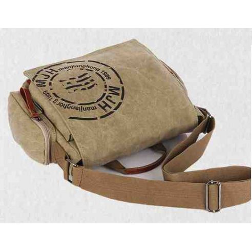 Men's cotton bag for netbook, tablet K017 light brown buy in online store