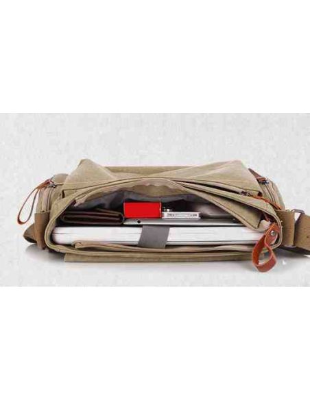Men's cotton bag for netbook, tablet K017 light brown buy in online store Men's cotton bag for netbook, tablet K017 light brown buy in online store