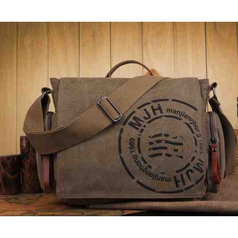 Men's cotton bag for netbook, tablet K017 light brown buy in online store