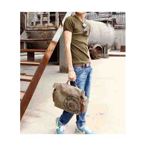 Men's cotton bag for netbook, tablet K017 sand buy in online store