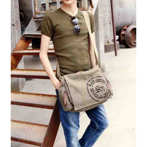 Men's cotton bag for netbook, tablet K017 sand buy in online store