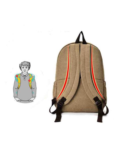 Cotton Backpack K011 Black buy in online store