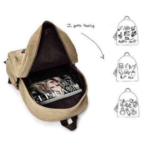 Cotton Backpack K011 Black buy in online store