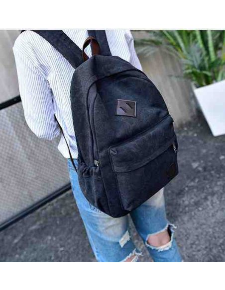 Cotton Backpack K011 Black buy in online store