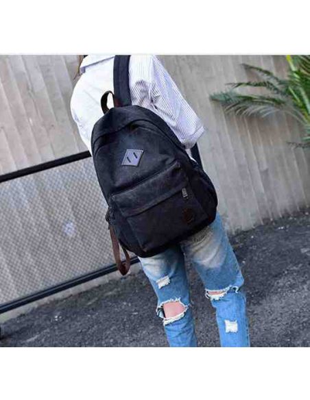 Cotton Backpack K011 Black buy in online store