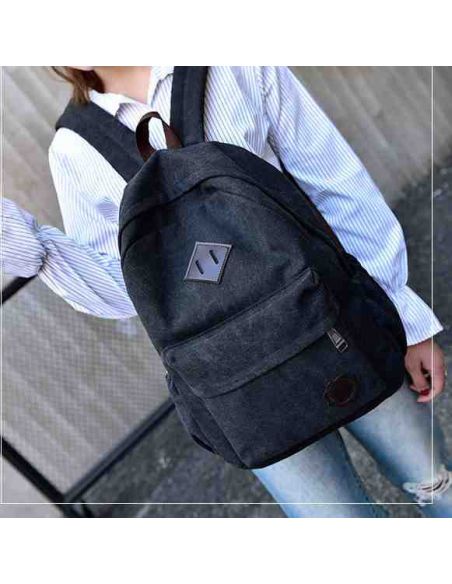Cotton Backpack K011 Black buy in online store