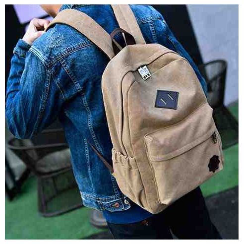 Cotton Backpack K011 Black buy in online store