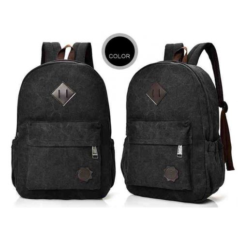 Cotton Backpack K011 Black buy in online store