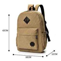 Cotton Backpack K011 Brown buy in online store 2