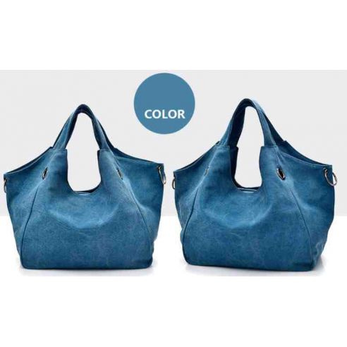 Women's cotton bag K010 blue buy in online store